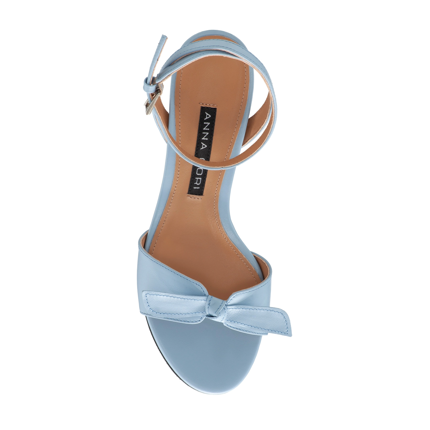 Women Leather Sandals 8110 Vitello Azzurro