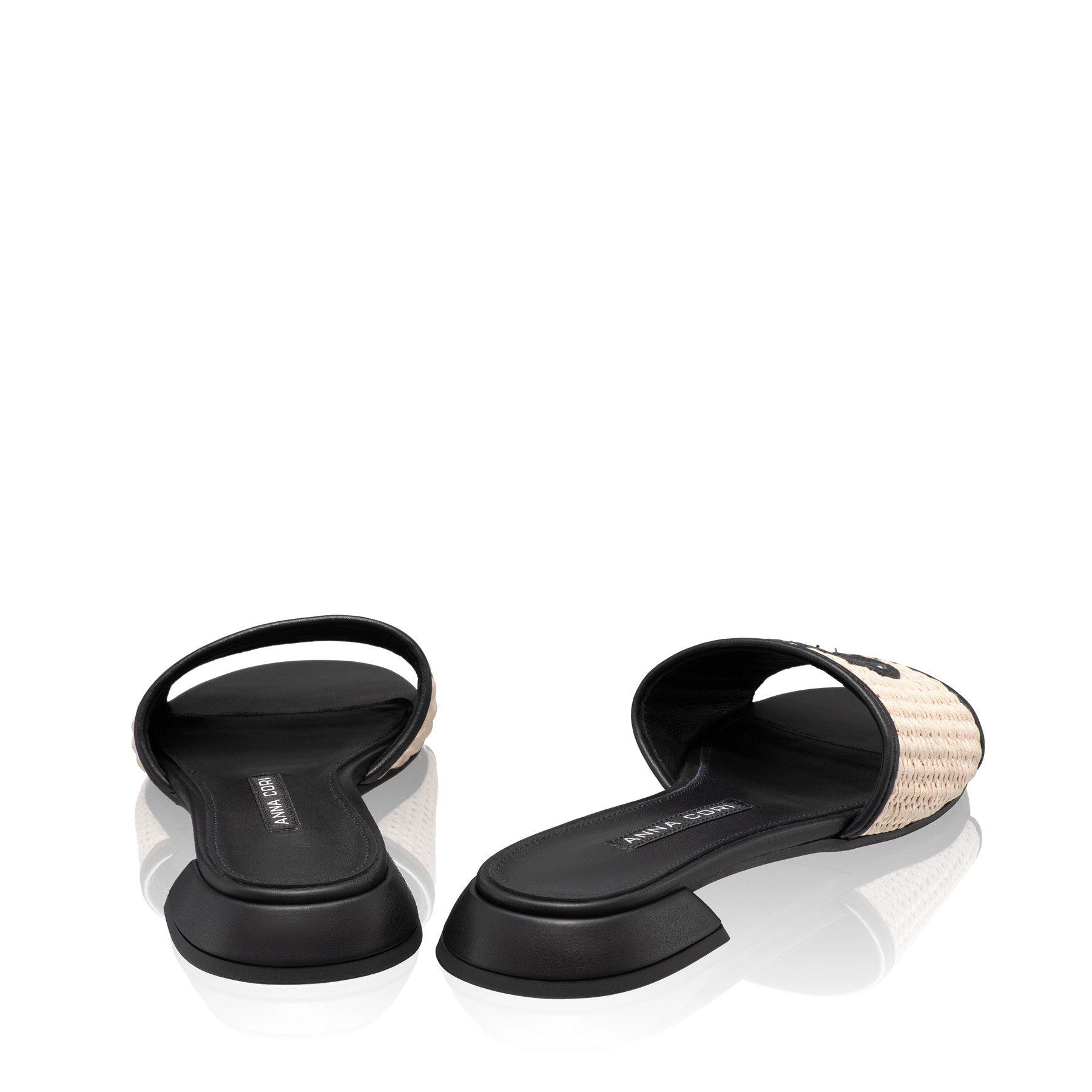 8082 Rafia Bej+Vitello Negru