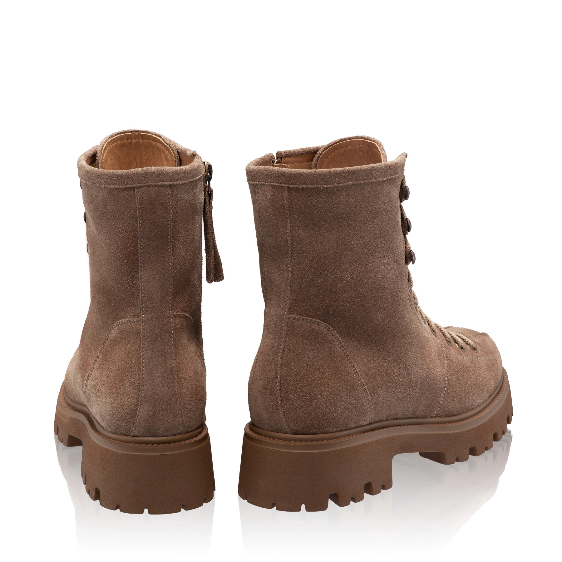 Women Leather Casual Boots 6303 Crosta Taupe