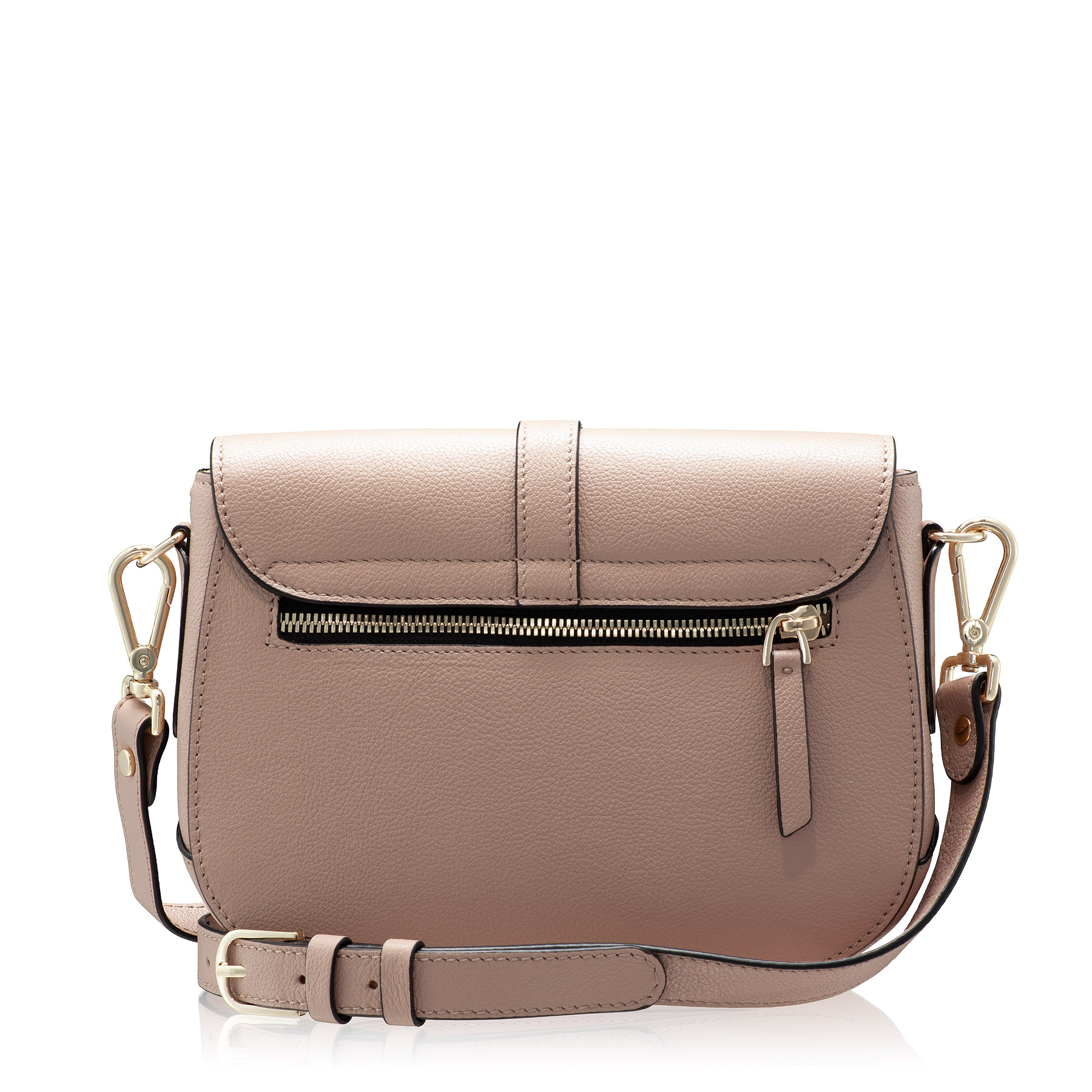 Women Leather Shoulder Bag MARIEL 02 BOTTALATO NUDE