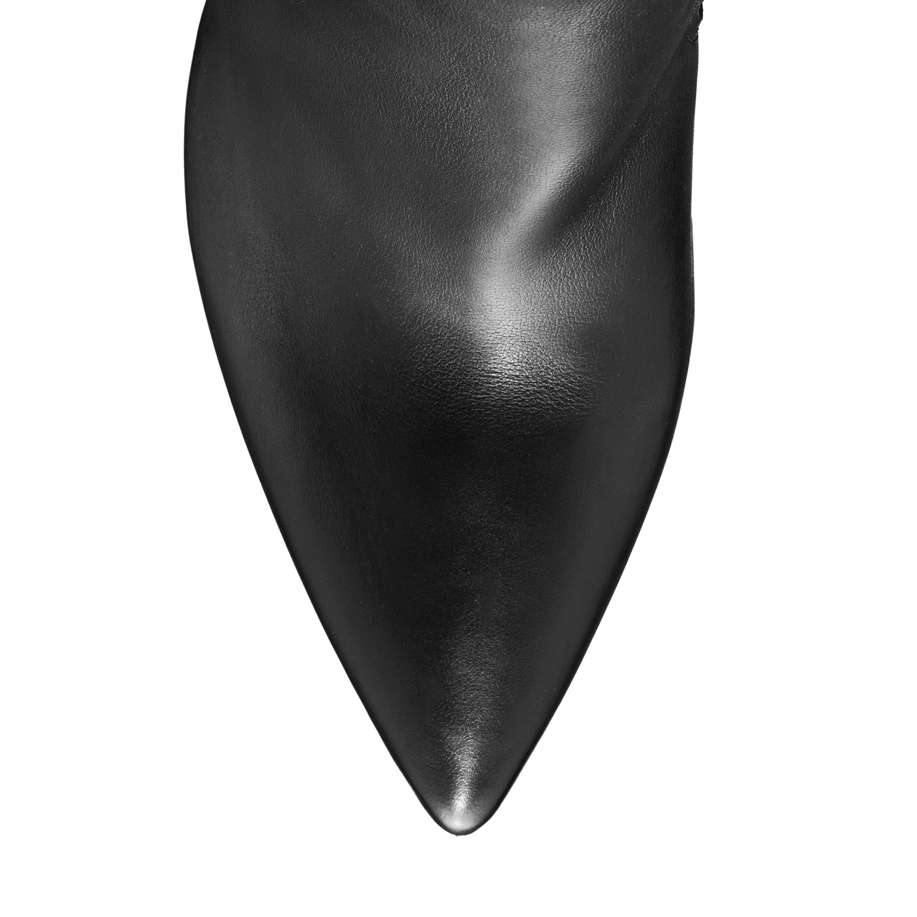 Women High Heel Leather Boots 8245 Vitello Black