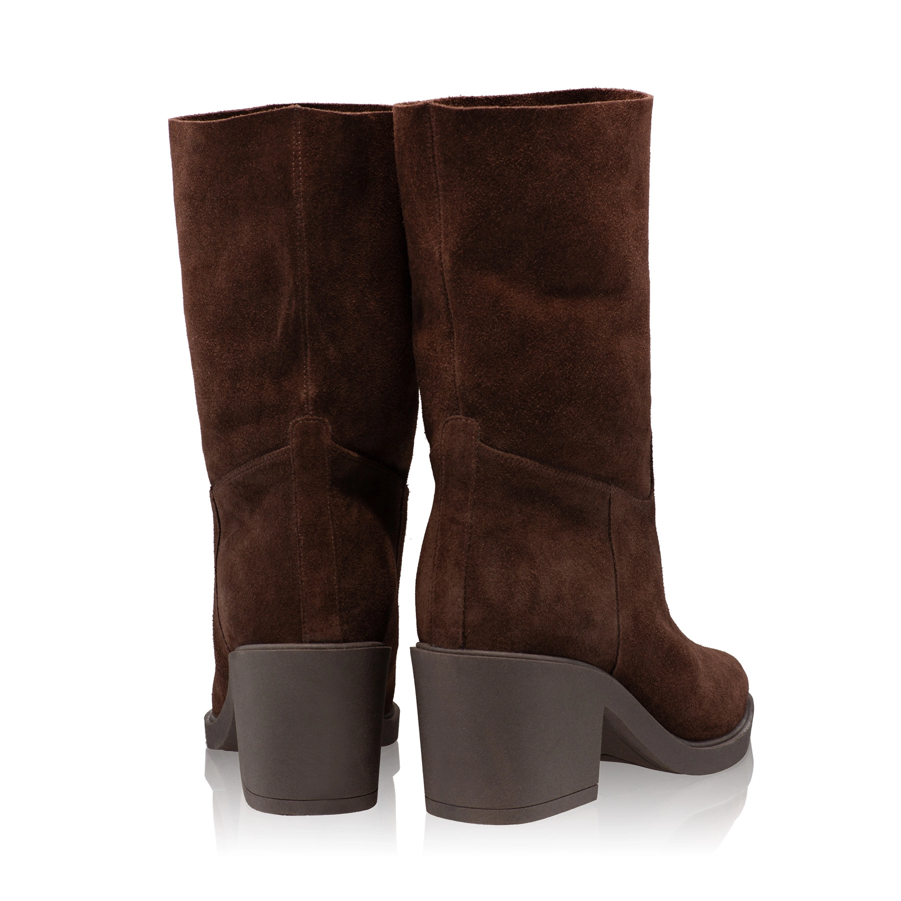 Women Suede Leather Boots 7950 Crosta Brown
