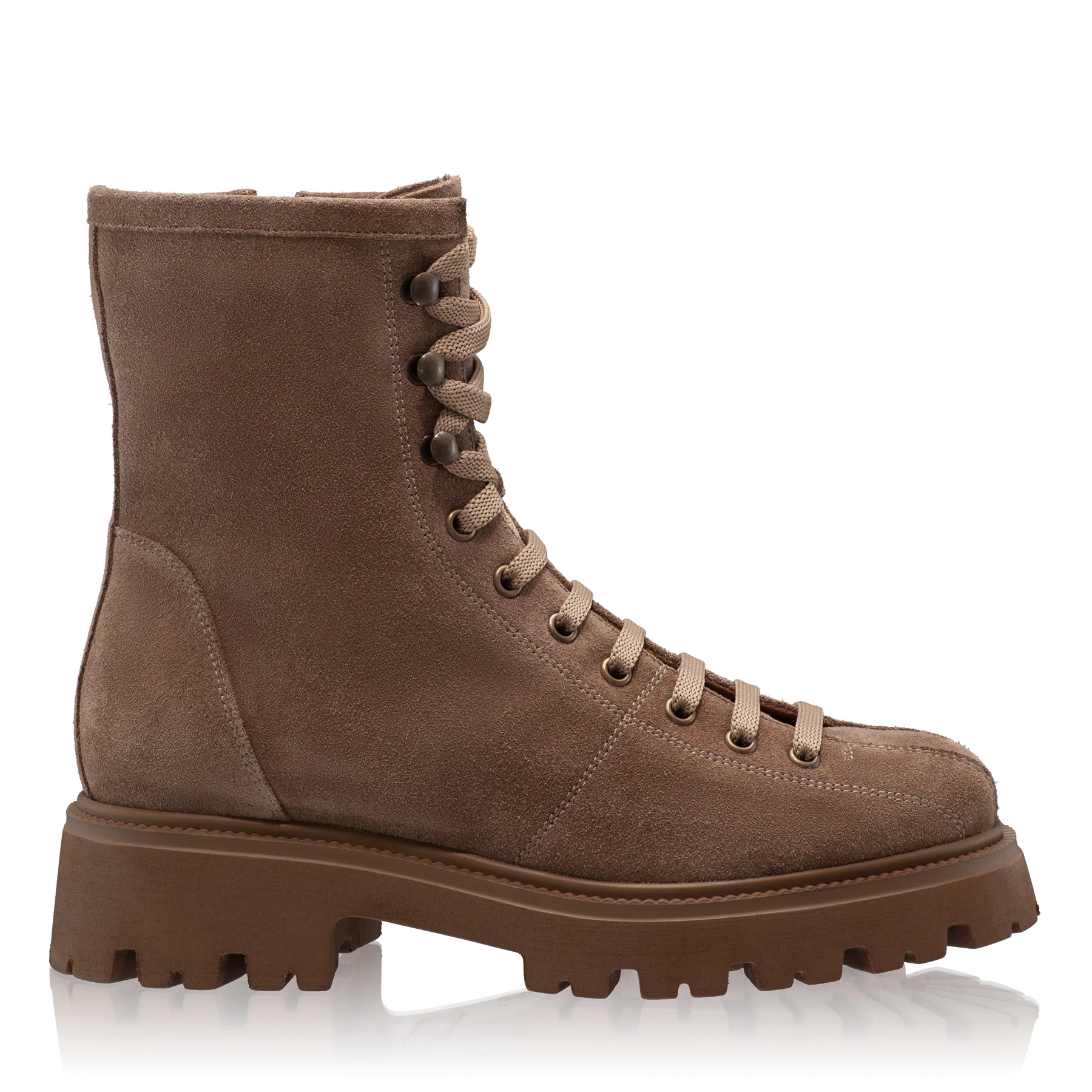 Women Leather Casual Boots 6303 Crosta Taupe