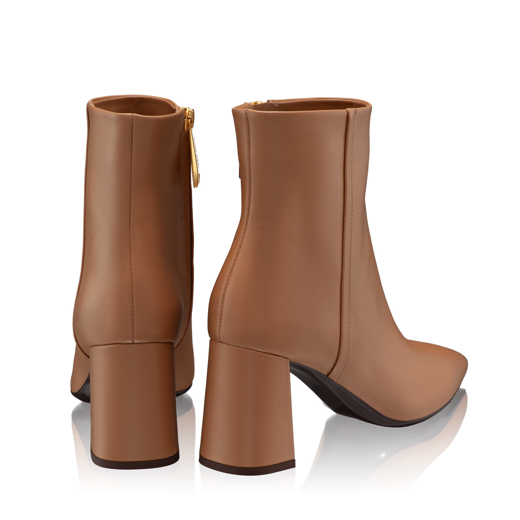 Leather Ankle Boots 7963 Vitello Cappuccino