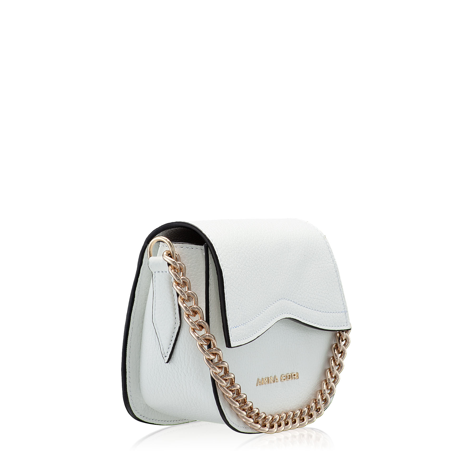 Women Leather Shoulder Bag NEVADA Bottalato Wihte