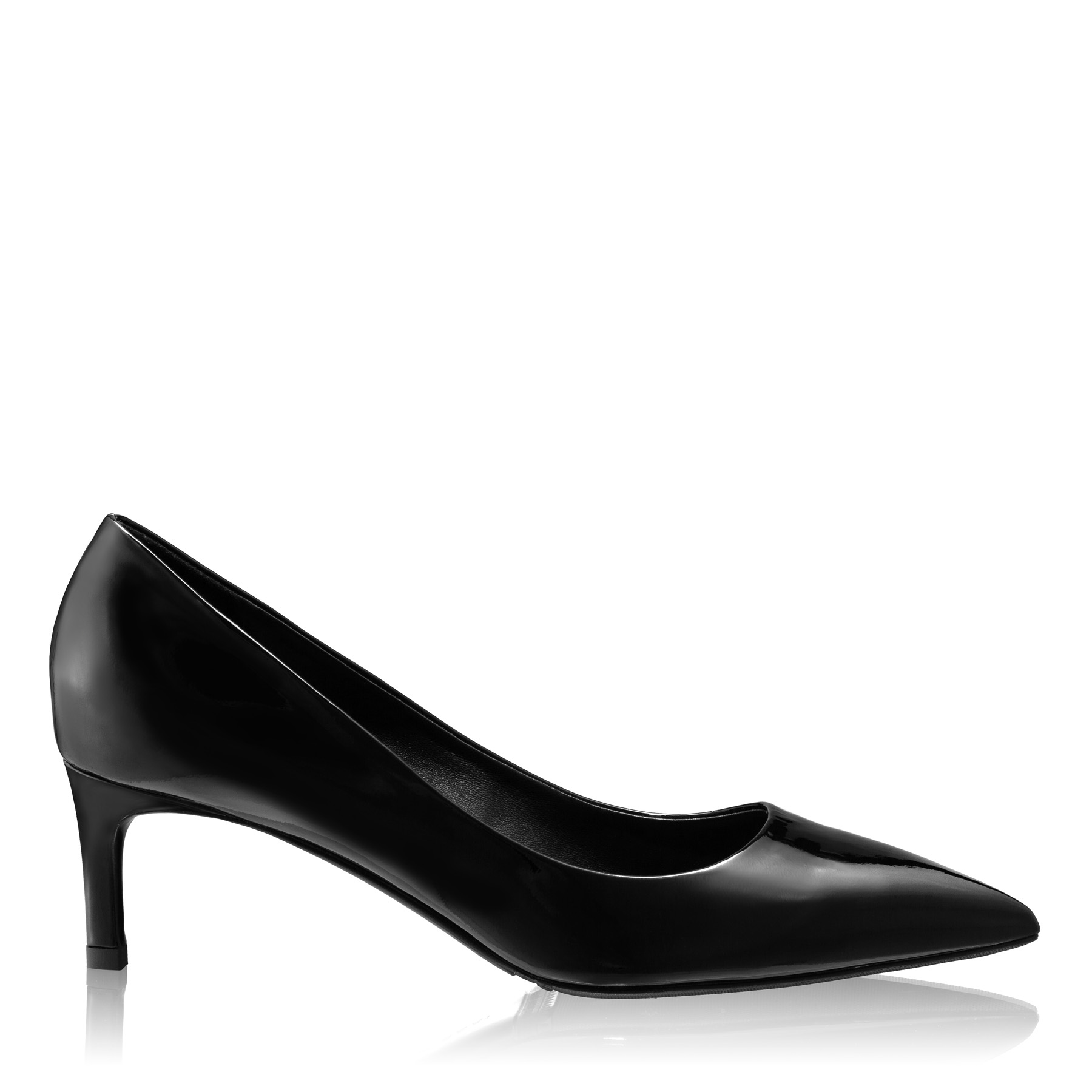 Mid-heel Pointed Toe Pumps 8220 Lac Black