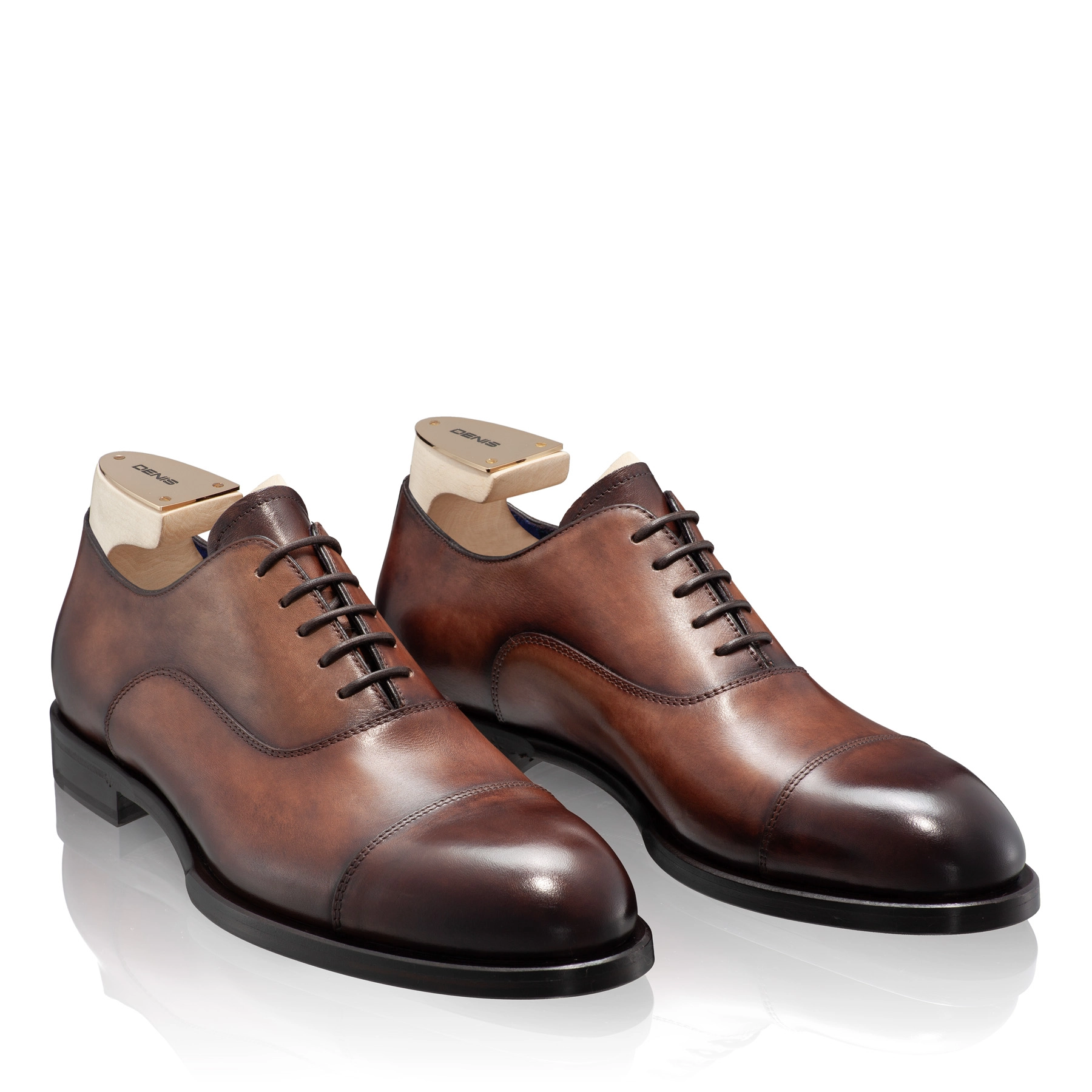 Men Handmade Elegant Shoes 7729 Vitello Brown