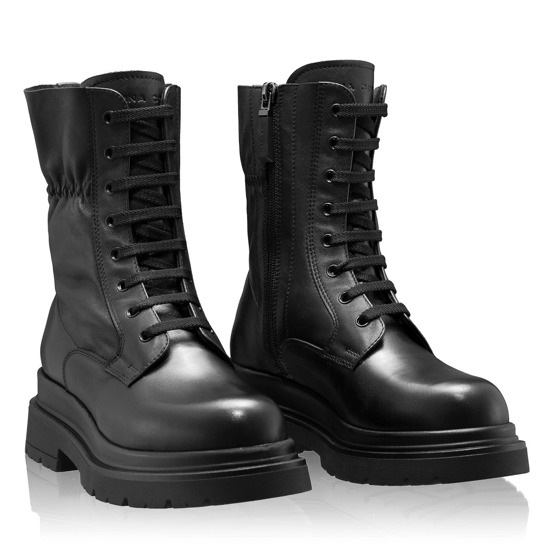 Women's genuine leather ankle-boots 8255 Vitello Black