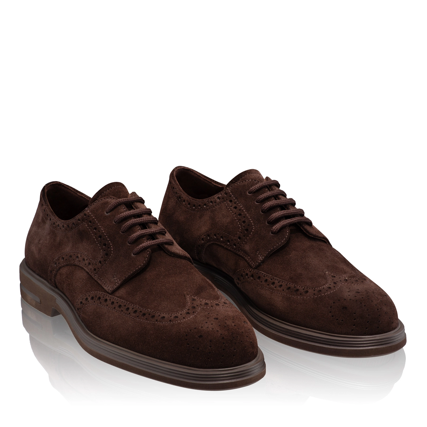 Men Suede Leather Loafers 7664 Crosta T. Moro