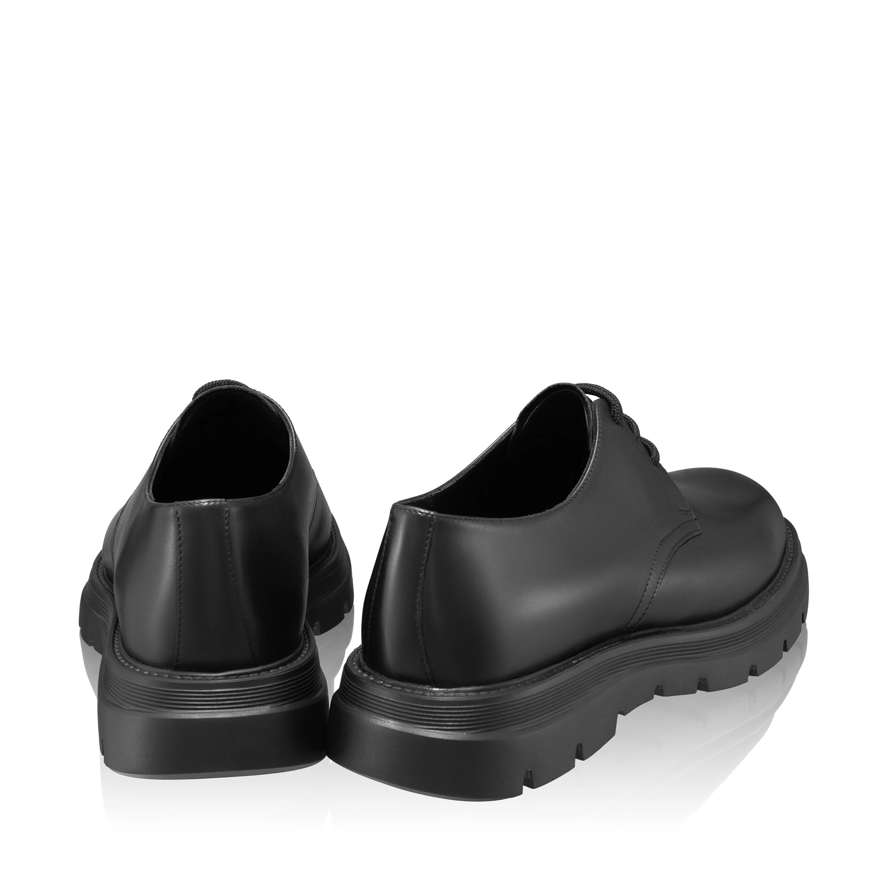 Men Genuine Leather Casual Shoes 7670 Vitello Black