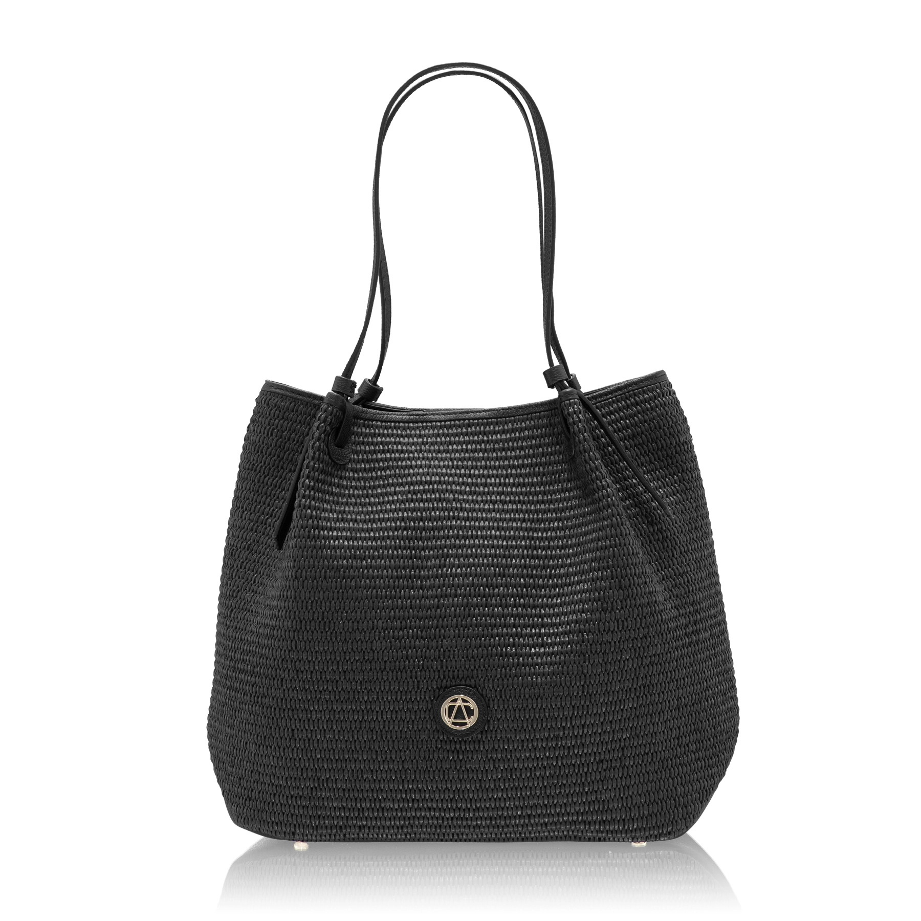 INGA 03 BOTT+RAFIA BLACK