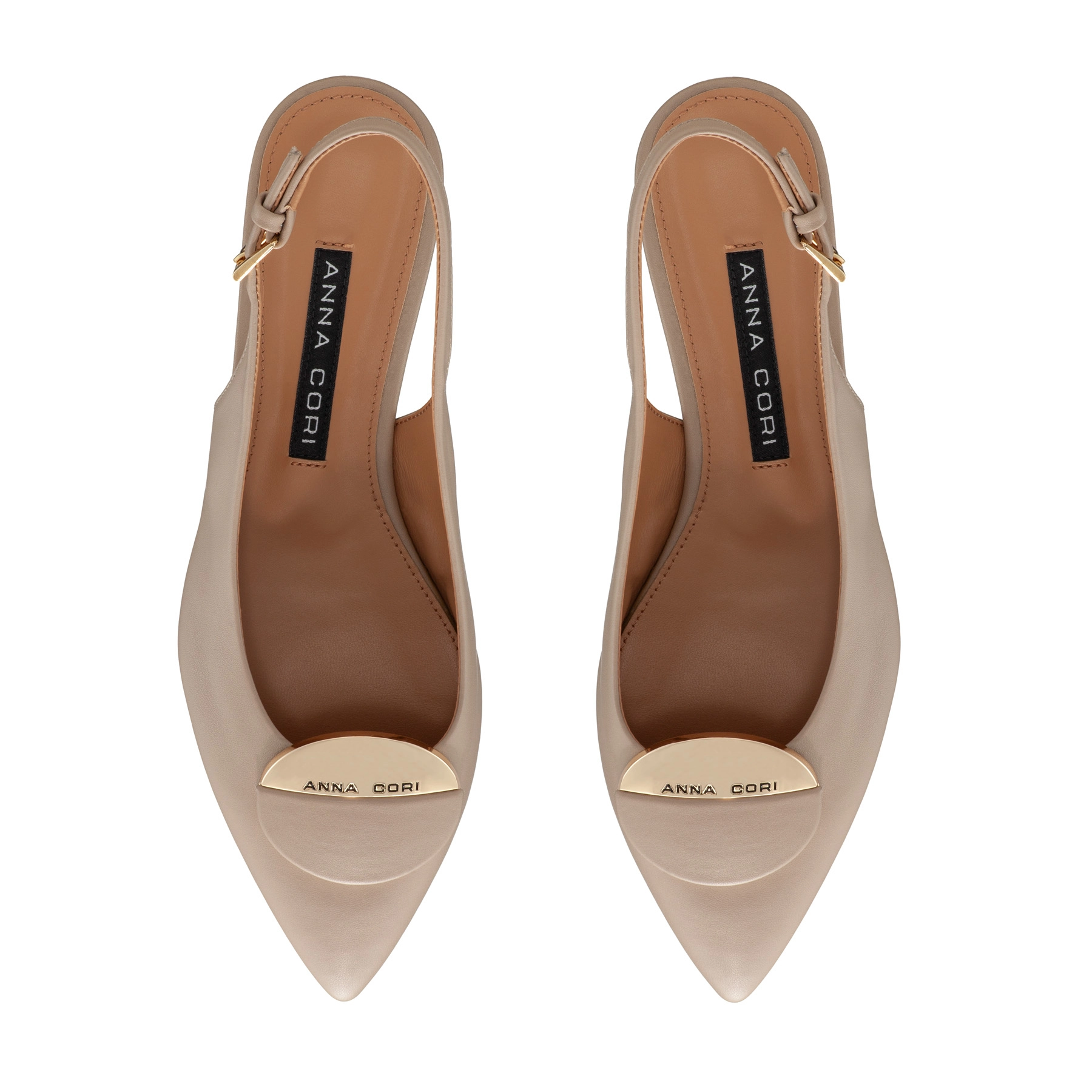 Women Ballerina Flats 7505 Vitello Beige
