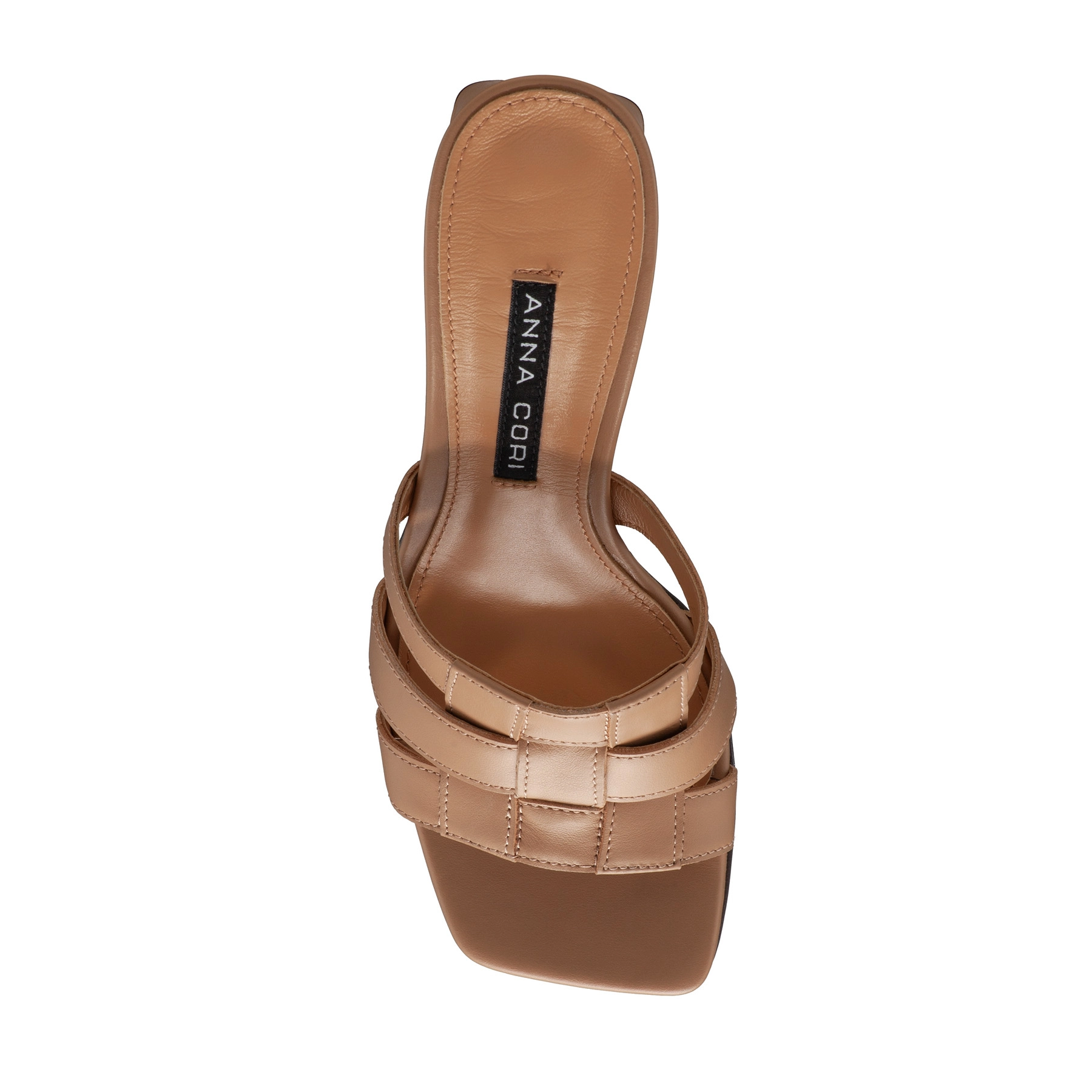 Women Leather Mules 8012 Vitello Cappuccino