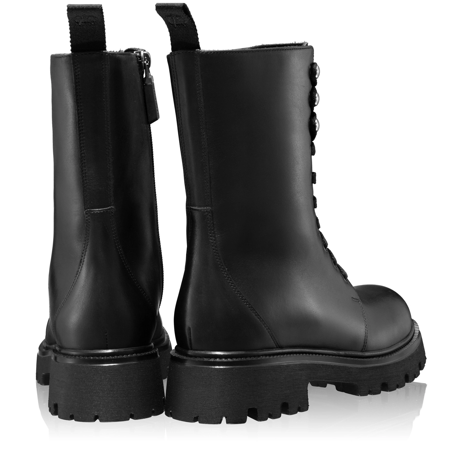 Women Leather Casual Boots 6263 Vitello Black