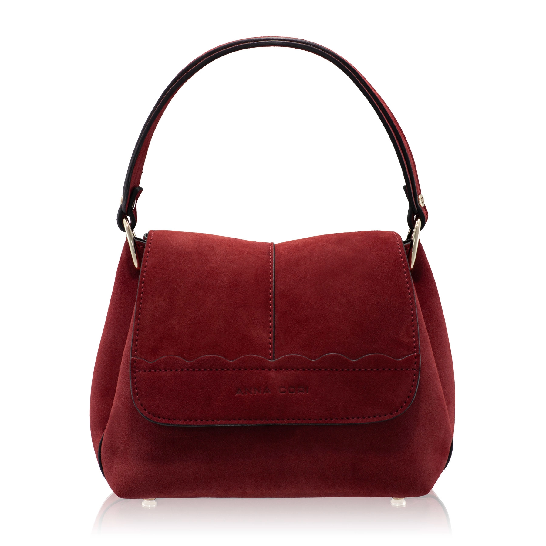 Women Leather Hand Bag CAYA 01 CAMOSCIO BORDO