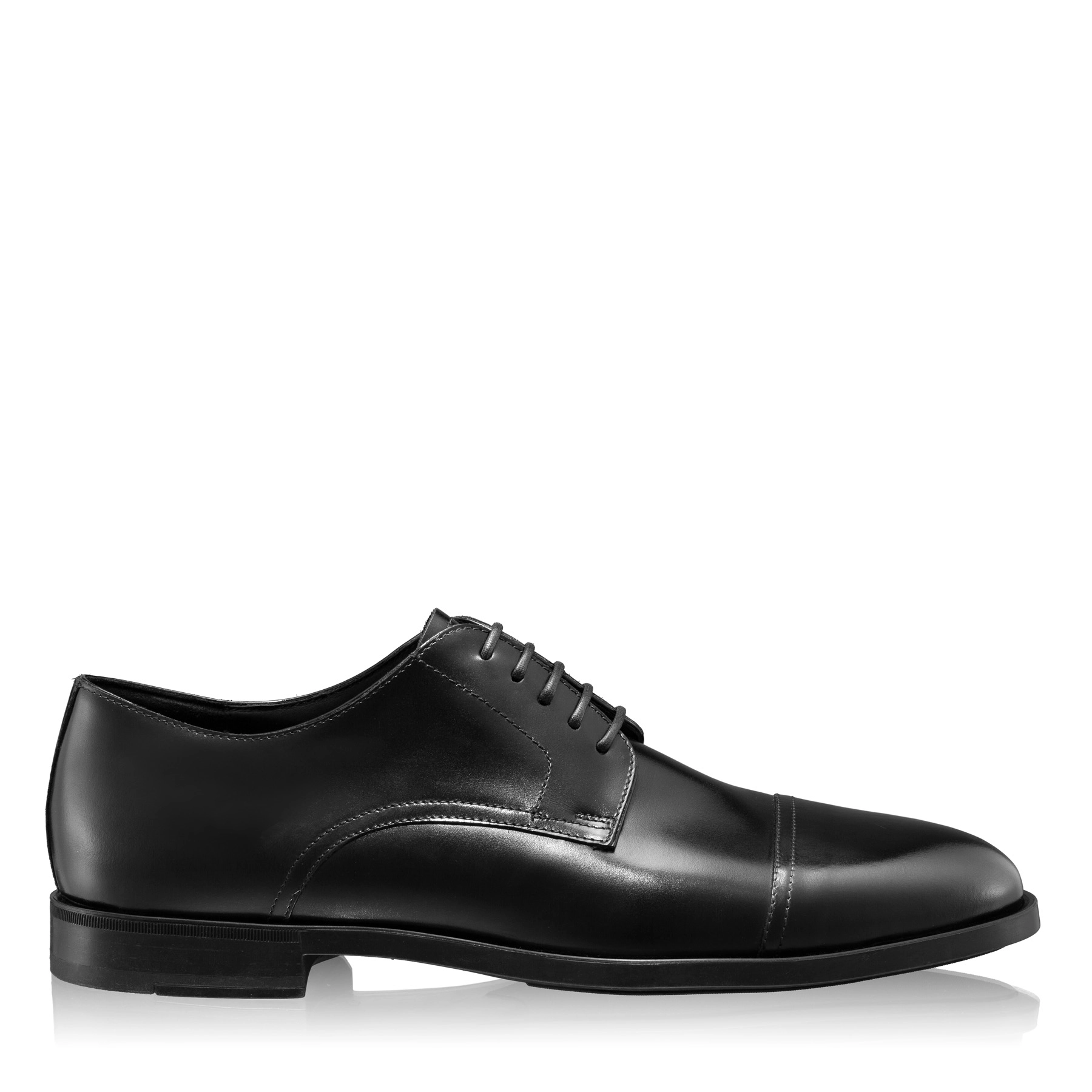 Classic Men Leather Shoes 7635 Vitello Black