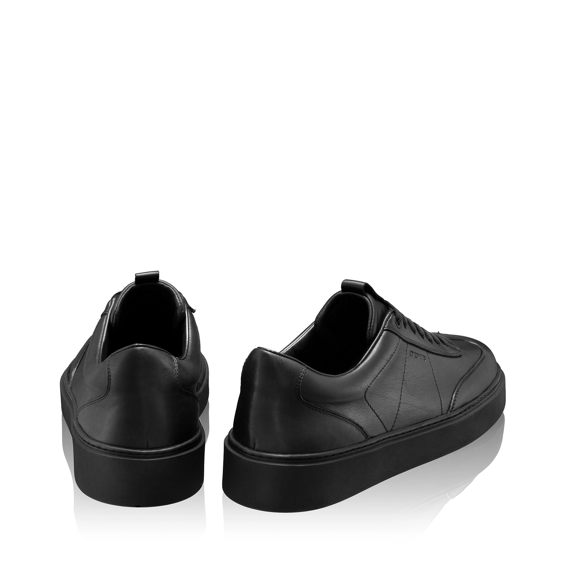 Men Leather Sport Shoes 7610 Bottalato Black
