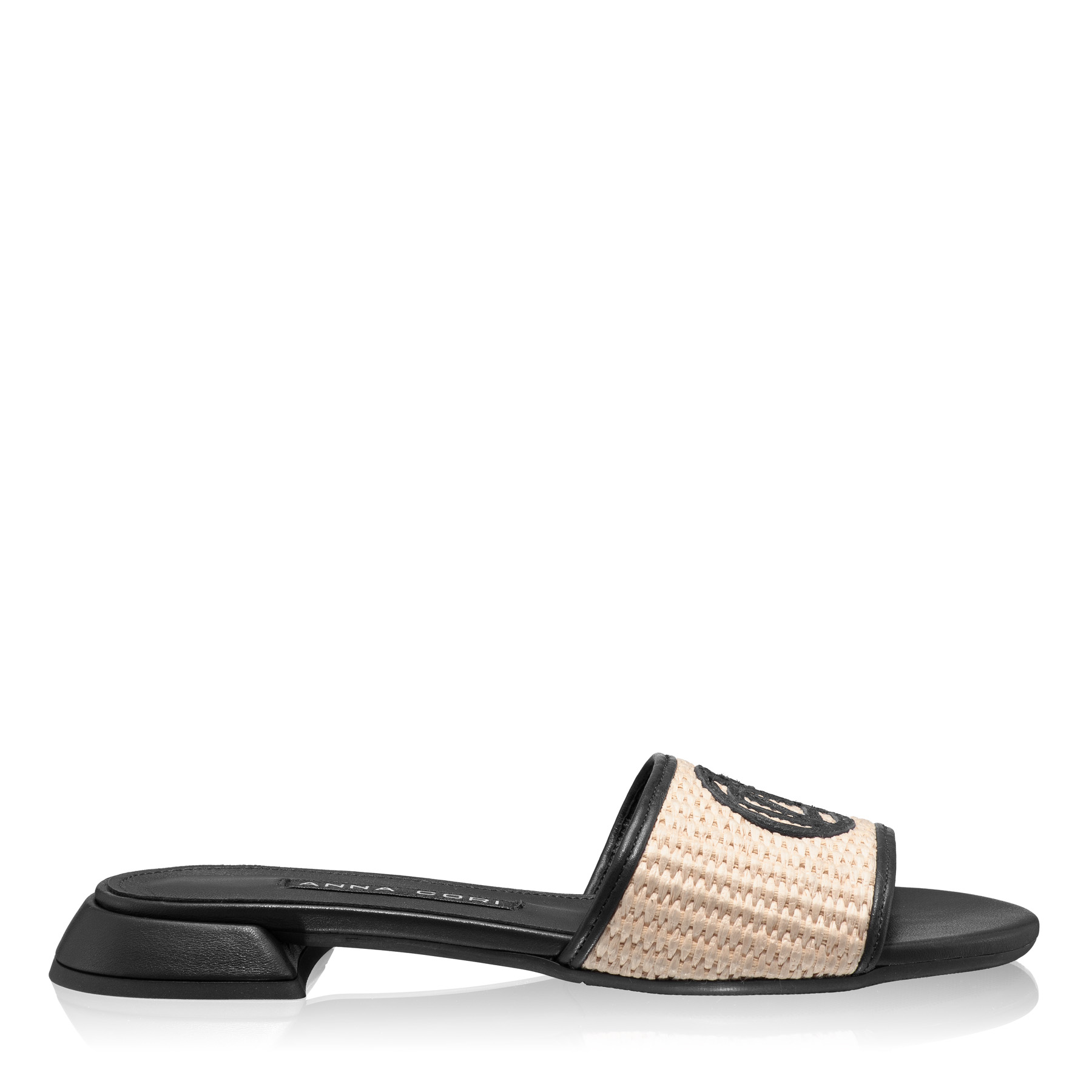 8082 Rafia Bej+Vitello Negru