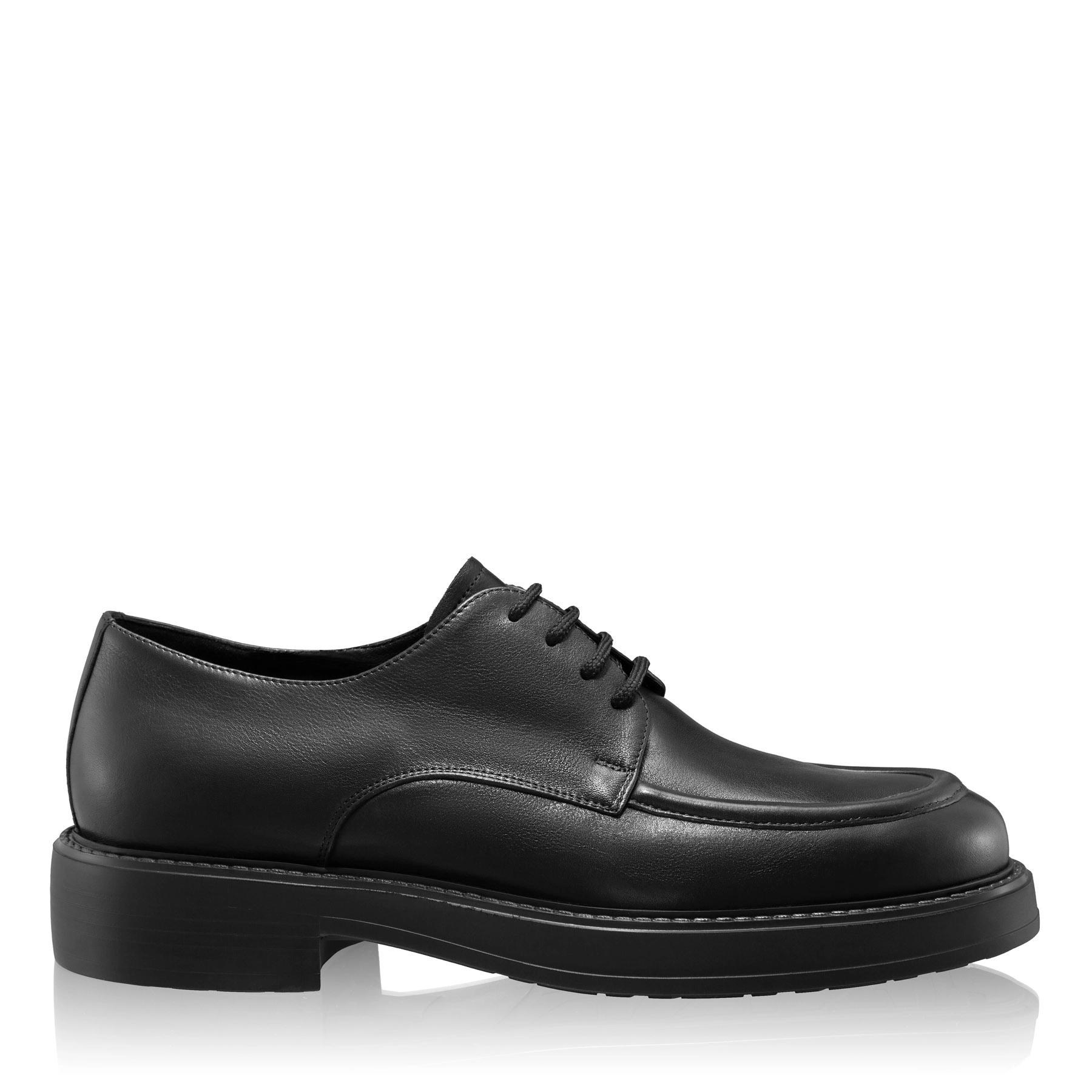 Men Leather Casual Shoes 7665 Vitello Black