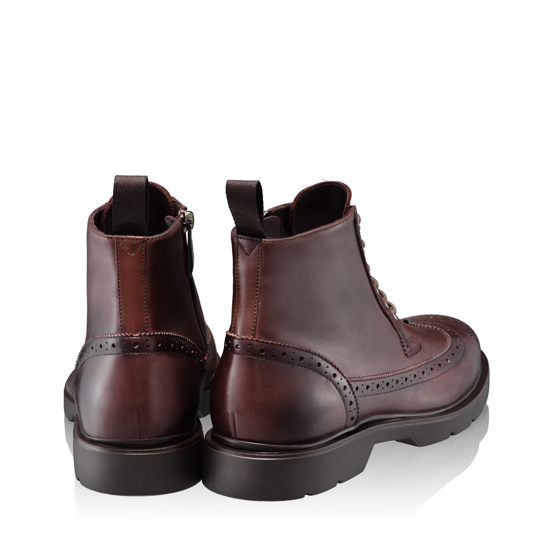 Men leather boots 6925 Vitello Coffee