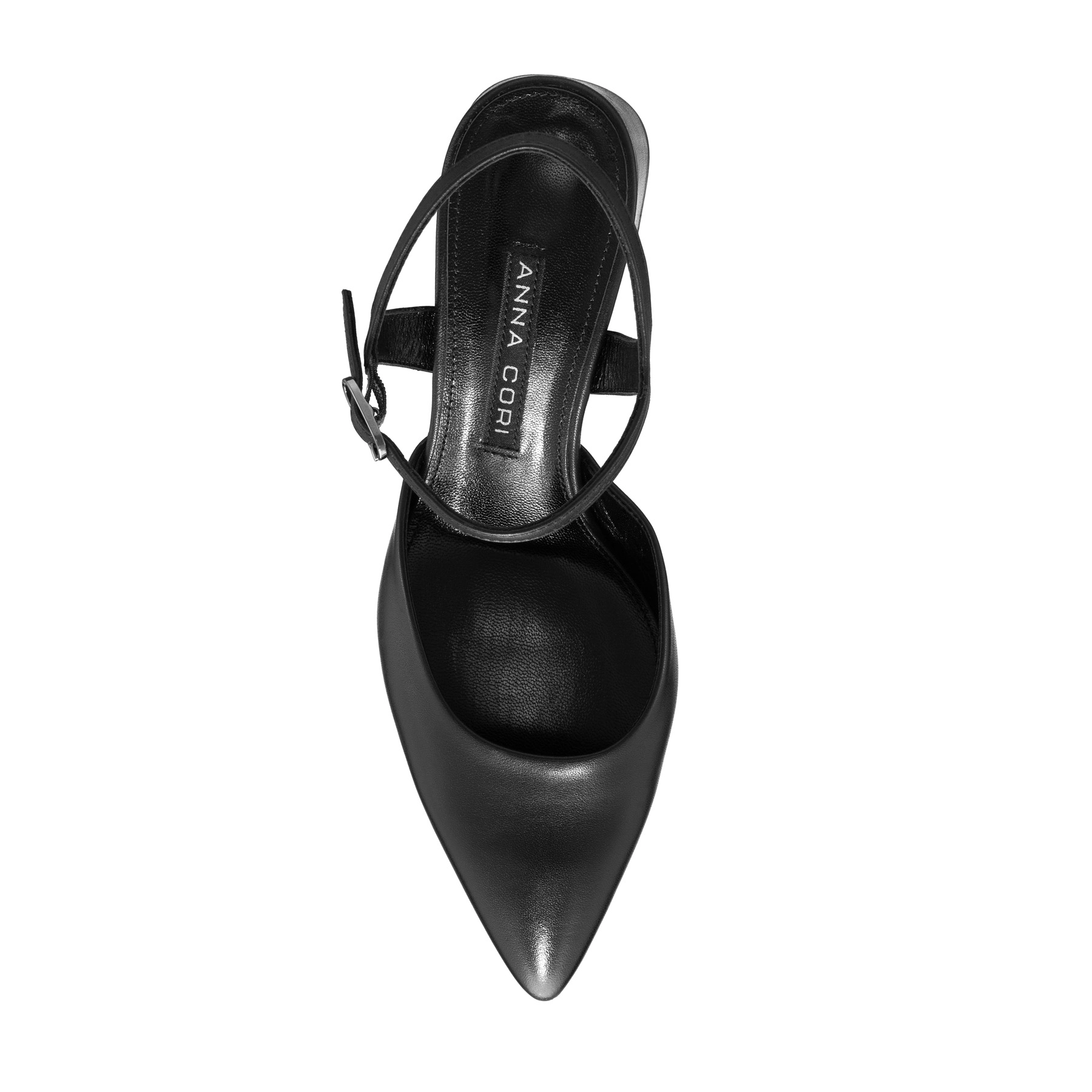 Mid-heel Slingback Pumps 8046 Vitello Black