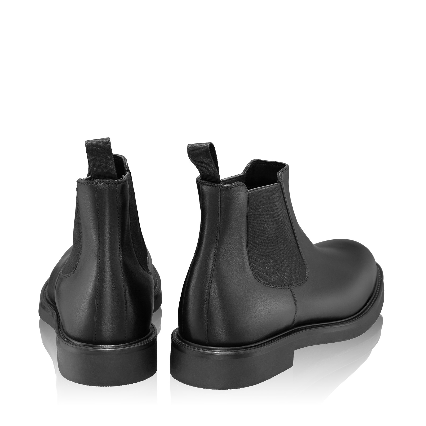 Men Leather Casual Boots 7691 Vitello Black