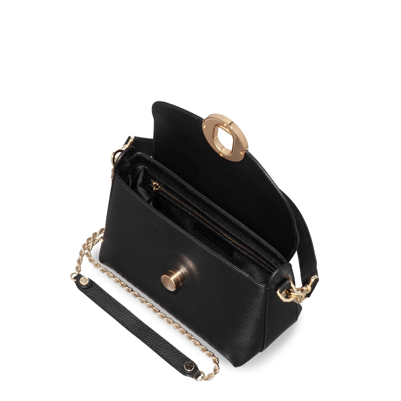 Women Shoulder Bag KARMA BOTTALATO BLACK