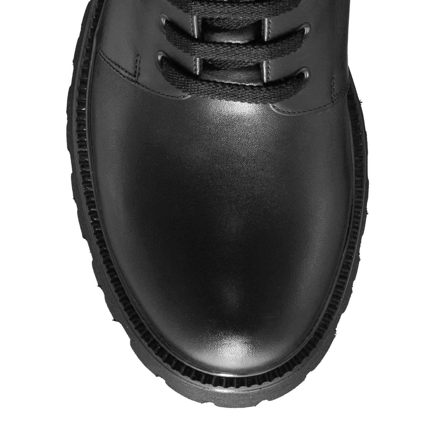 Women Leather Casual Boots 6263 Vitello Black