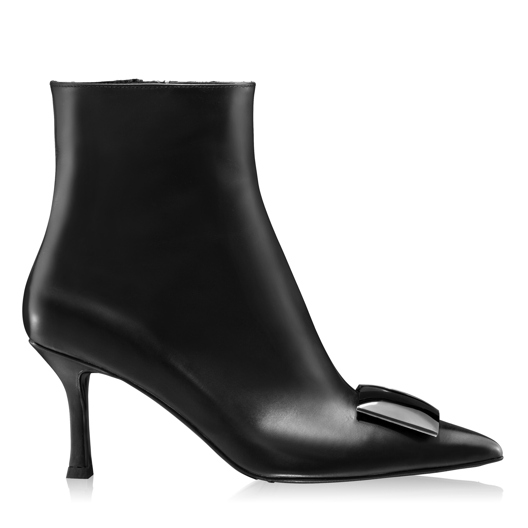 Mid-heel Ankle Boots 6155 Vitello Black