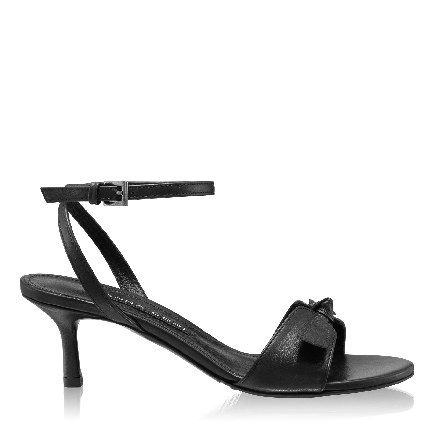 Women Leather Sandals 8110 Vitello Black