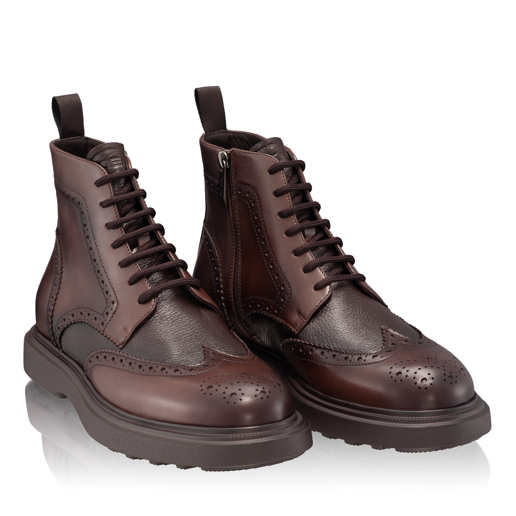 Men leather boots 7679 Vitello T.Moro