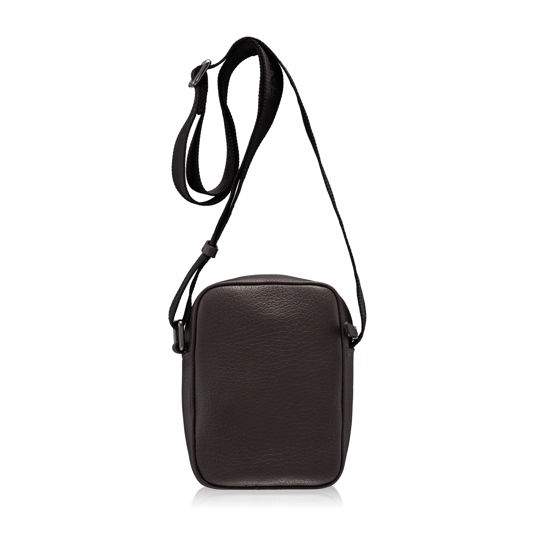 Man leather shoulder bag ANDREI 02 Bottalato Brown