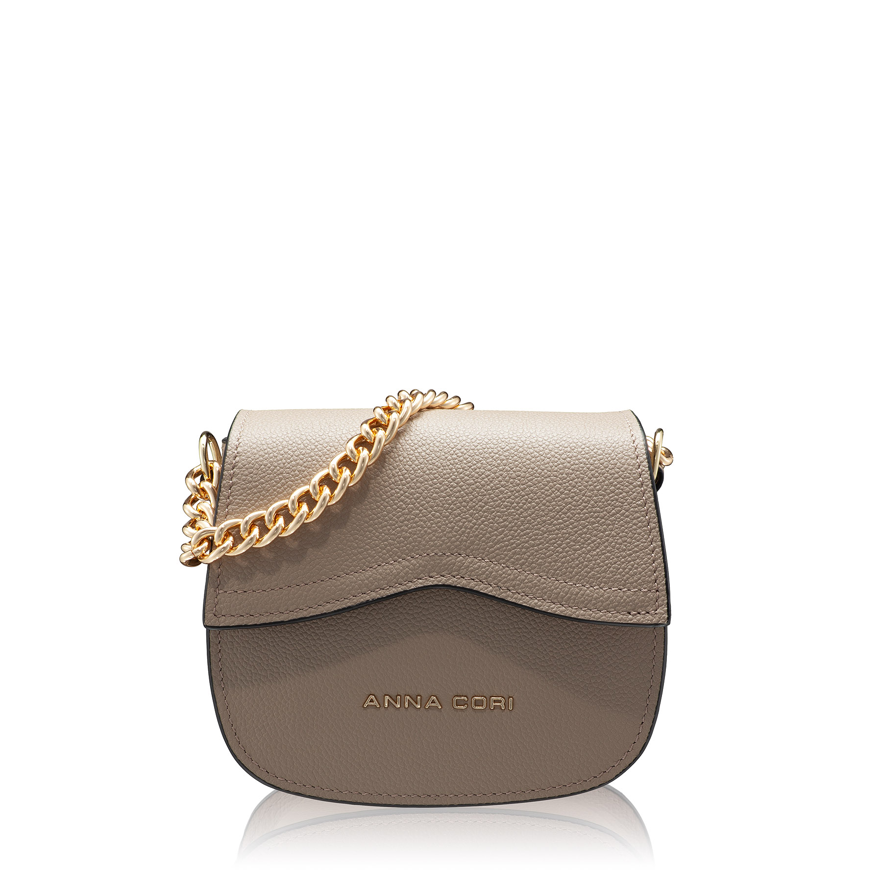 Women Leather Shoulder Bag NEVADA BOTTALATO TAUPE