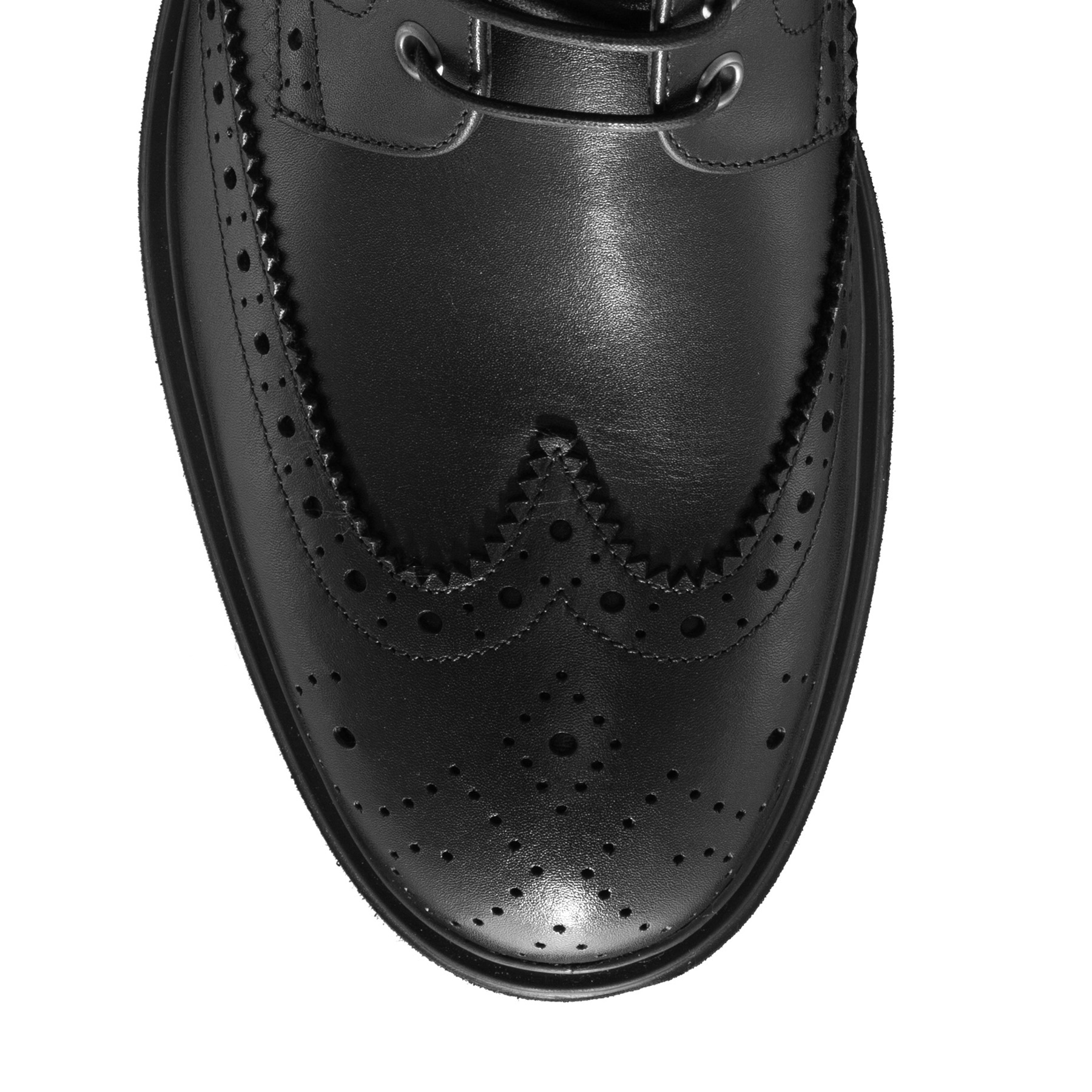 Men Genuine Leather Casual Boots 7333 Vitello Black