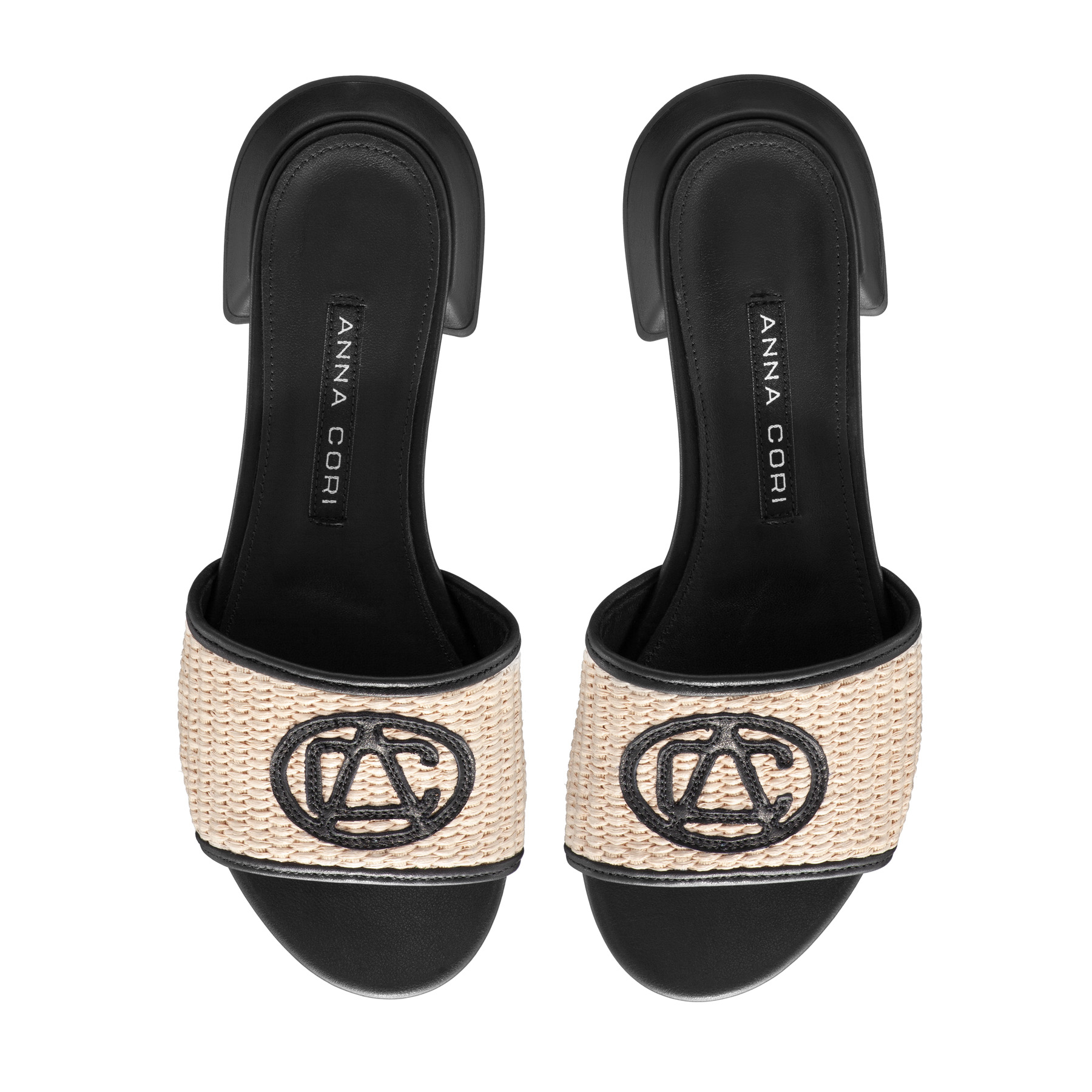 8082 Rafia Bej+Vitello Negru