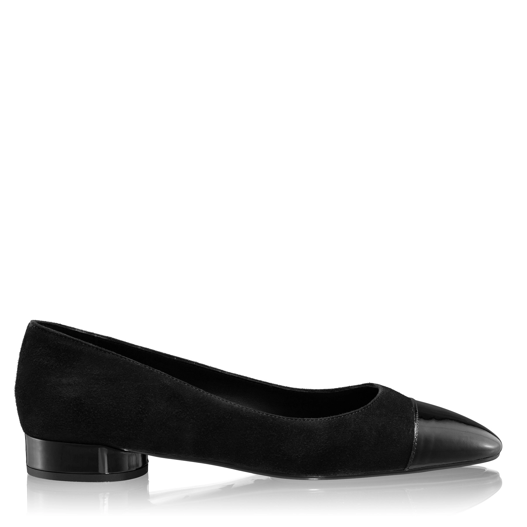 Kiteen-heel Slingback Pumps 8120 Camoscio+Lac Black