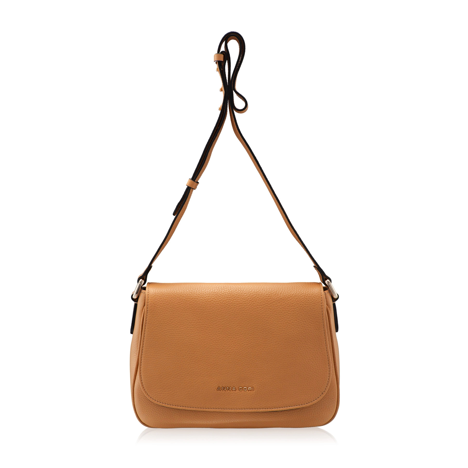 Women Leather Shoulder Bag DELICE BOTTALATO CAMEL