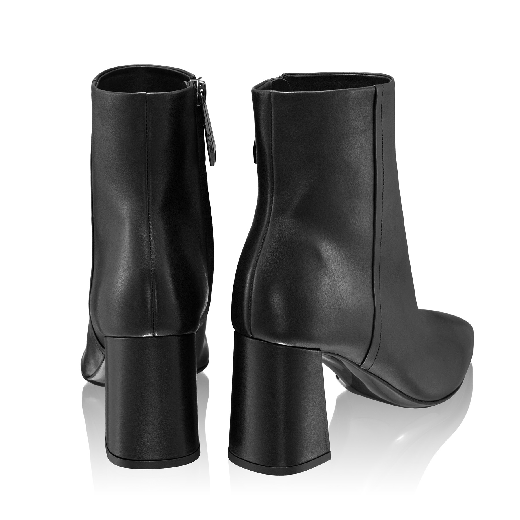 Leather Ankle Boots 7963 Vitello Black