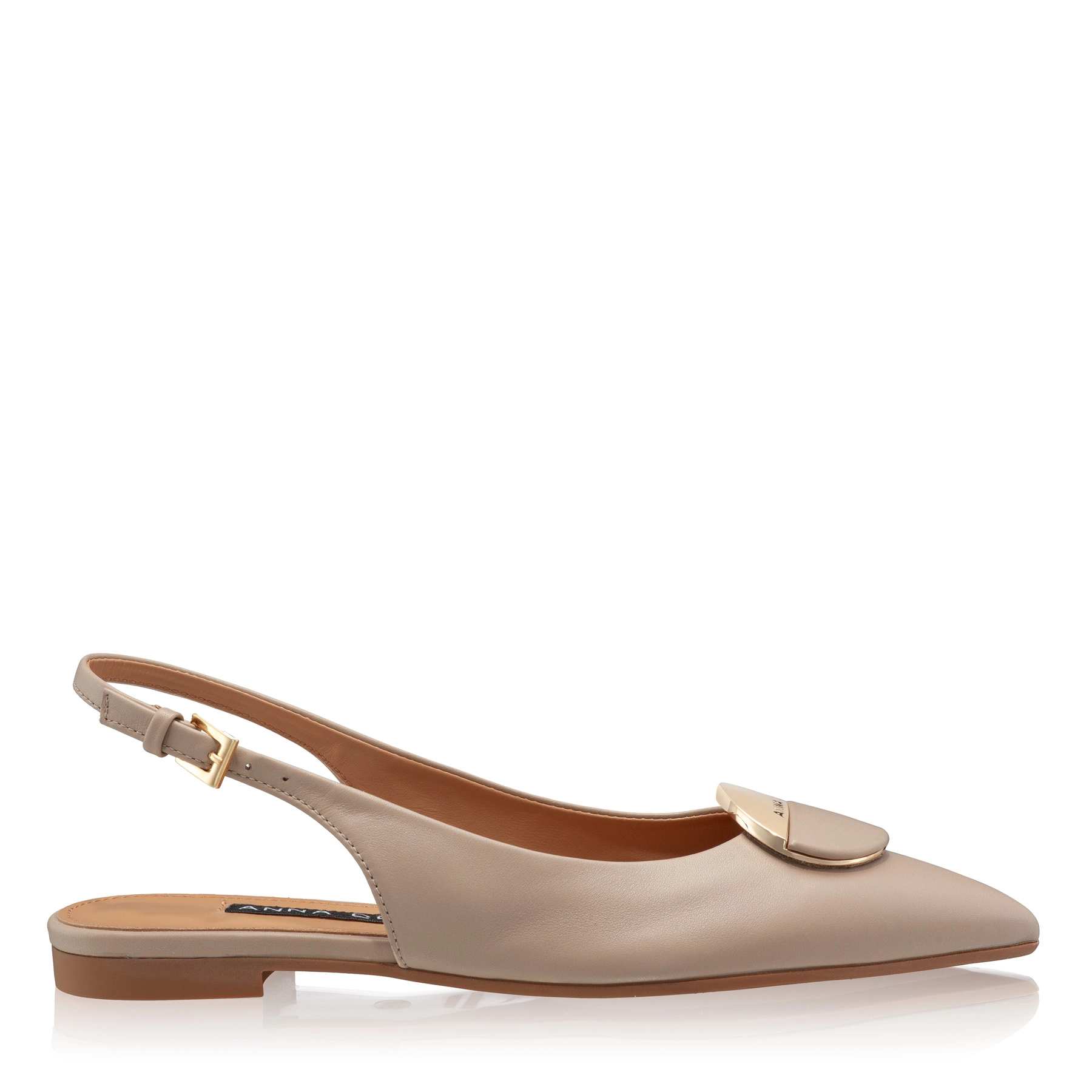 Women Ballerina Flats 7505 Vitello Beige