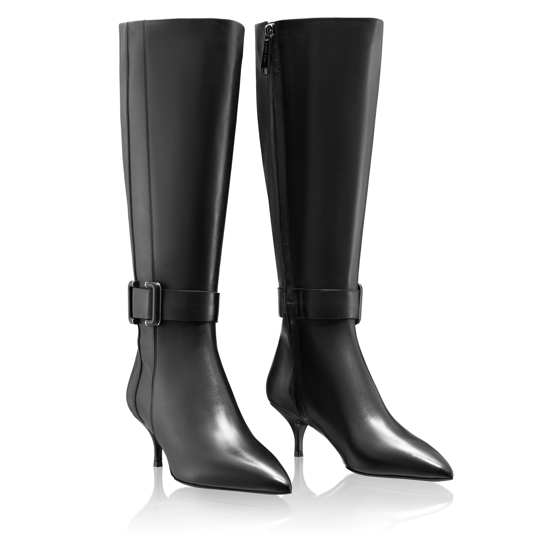 Women Leather Boots 8187 Vitello Black