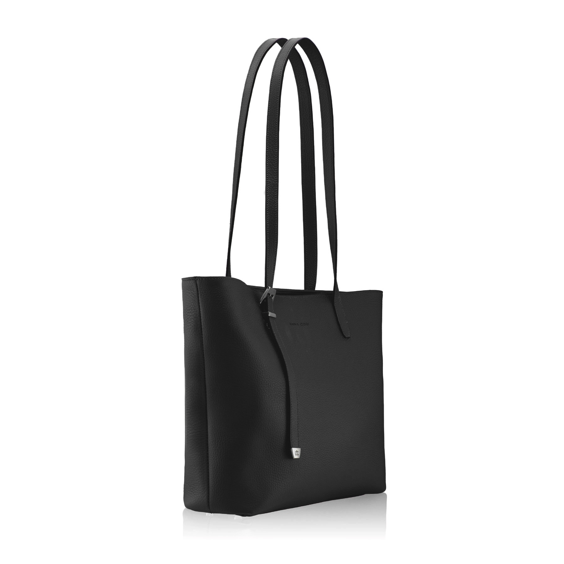 Women Leather Shoulder Bag MARIEL 03 BOTTALATO BLACK