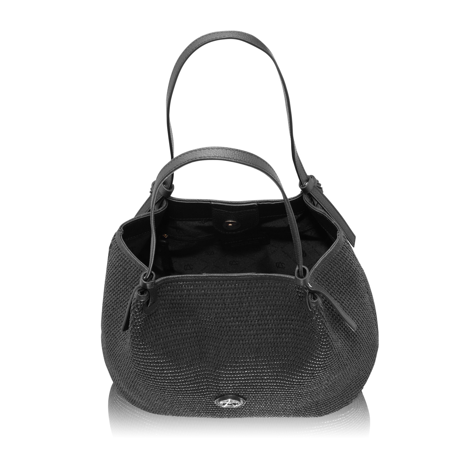 INGA 03 BOTT+RAFIA BLACK
