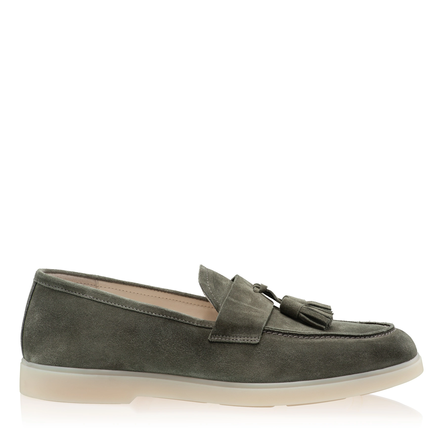 Men Suede Leather Loafers 7628 Crosta Militare