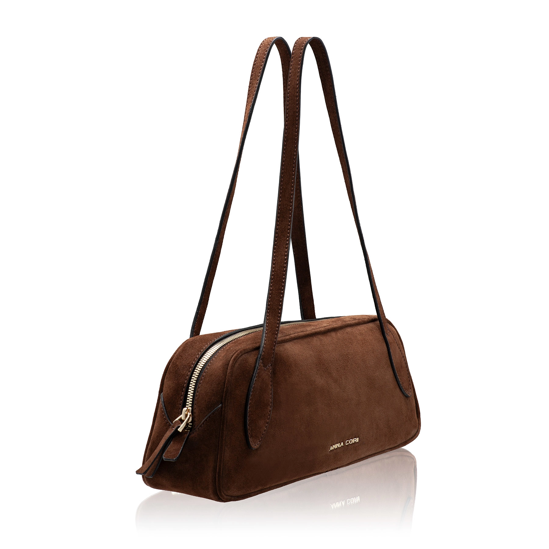 Women Leather Hand Bag MUNA 02 CROSTA BROWN
