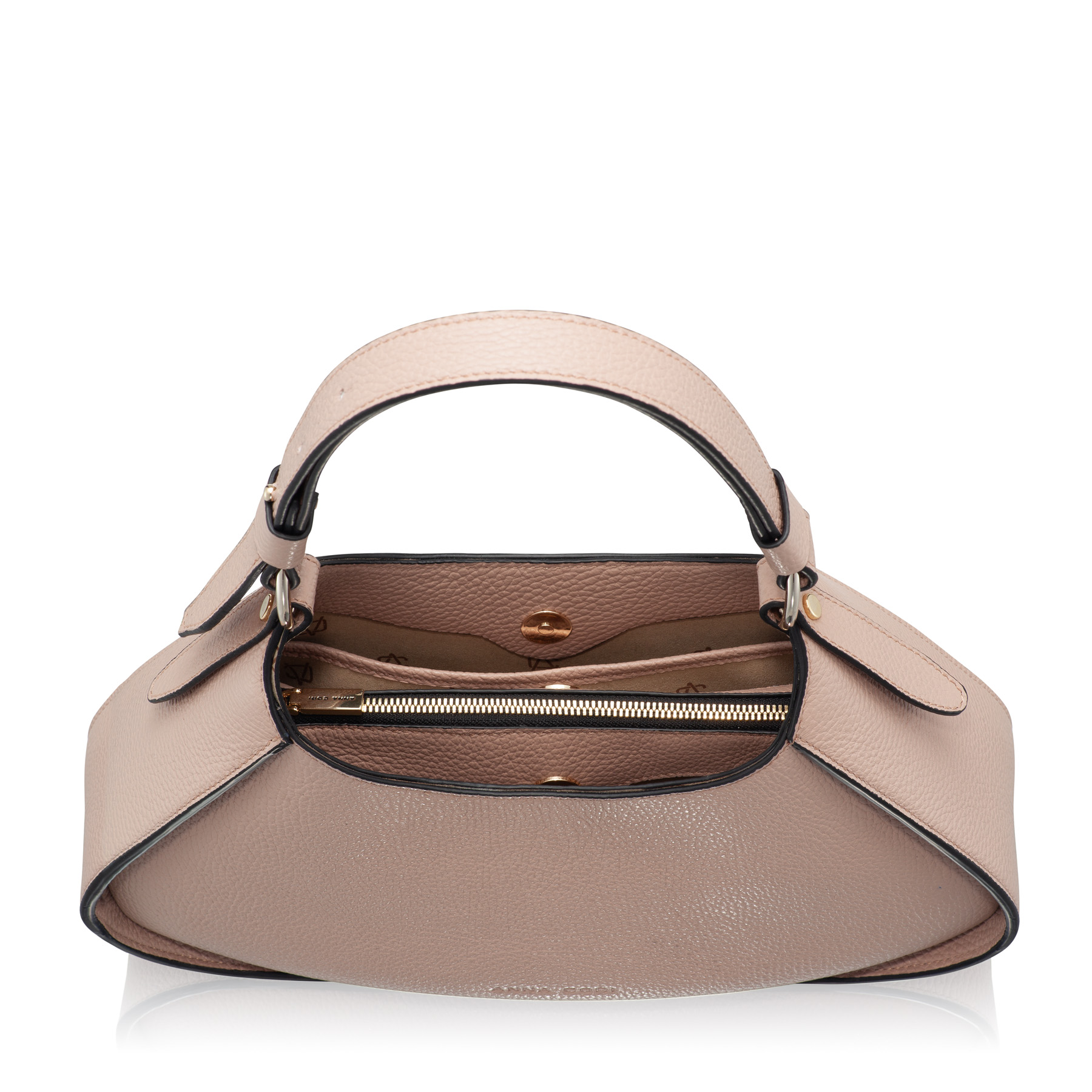 Women Leather Shoulder Bag GELIA 02 BOTTALATO NUDE
