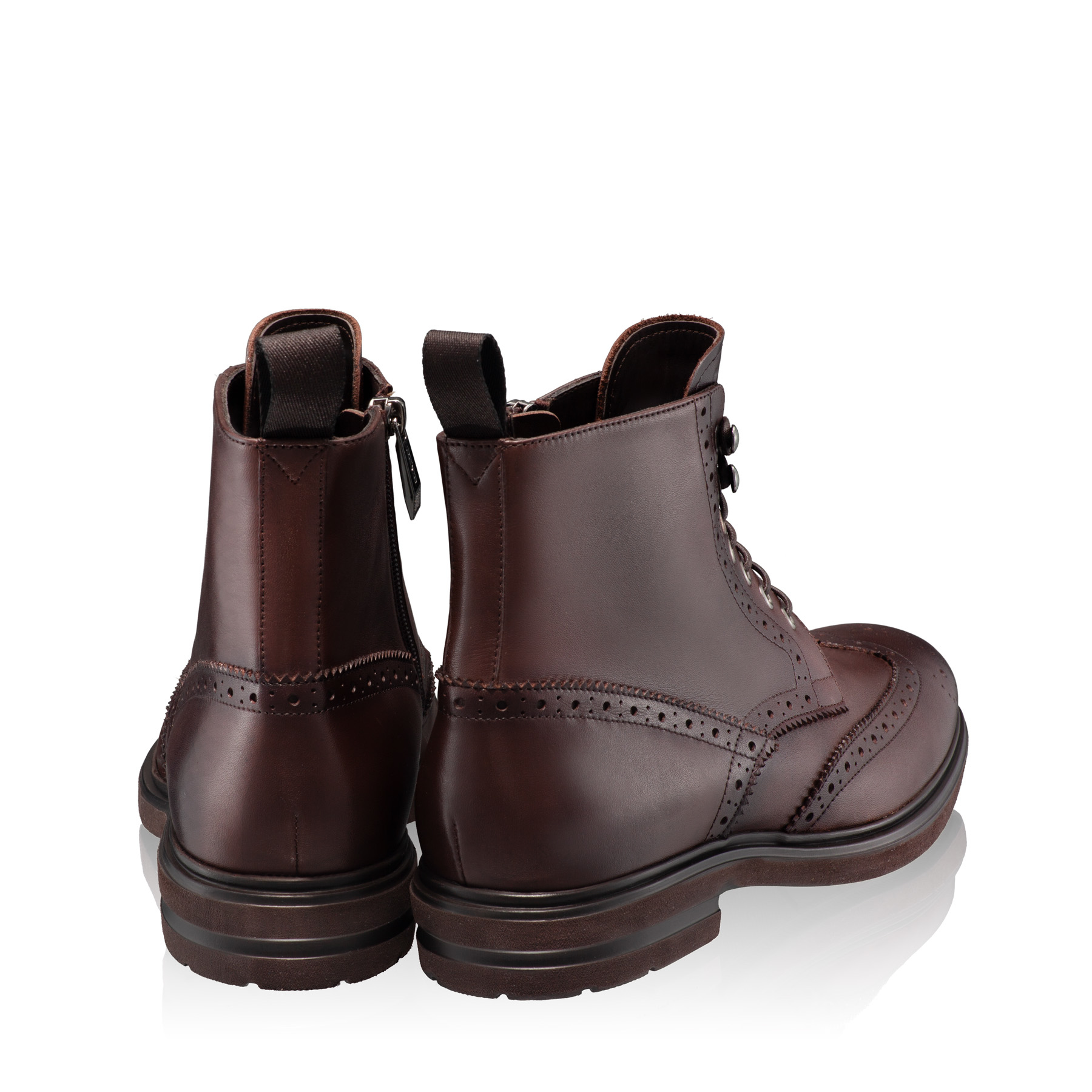 Men Genuine Leather Casual Boots 7333 Vitello T.Moro