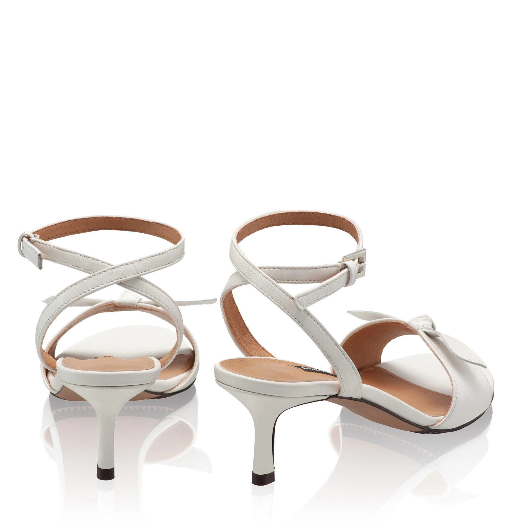 Women Leather Sandals 8110 Vitello Panna