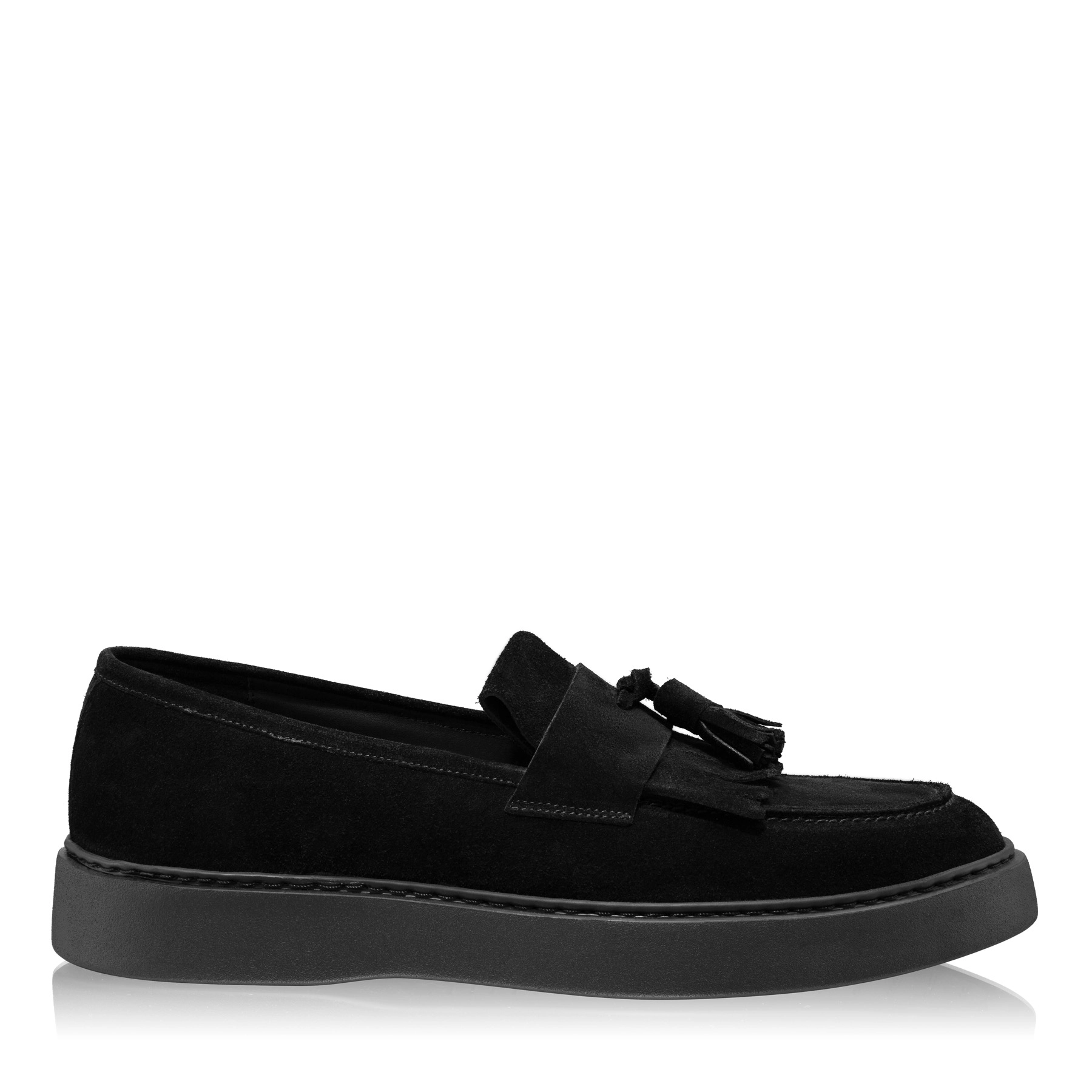 Men Genuine Leather Loafers 7685 Crosta Black