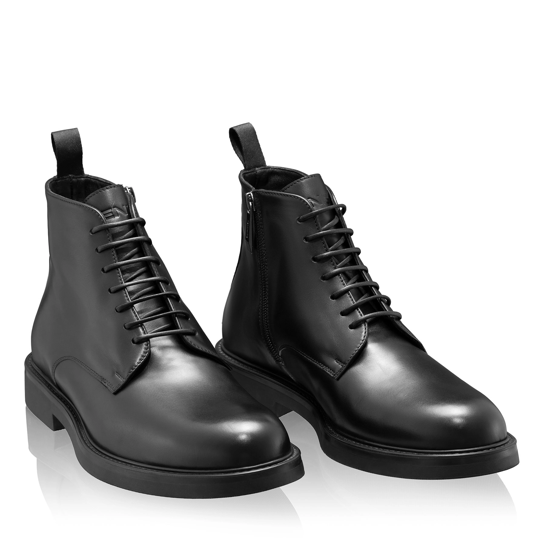 Men Leather Boots 7737 Vitello Black