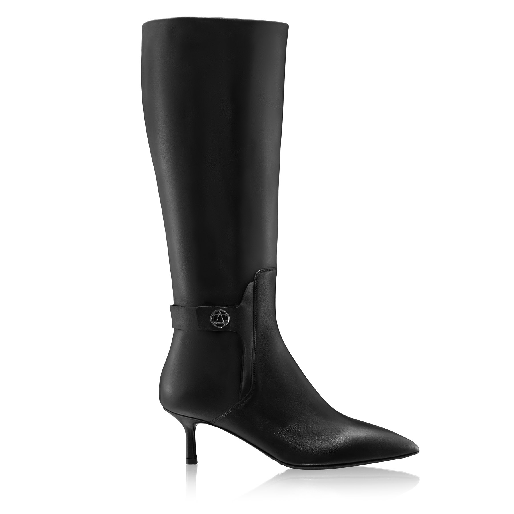 Women Leather Boots 8195 Vitello Black
